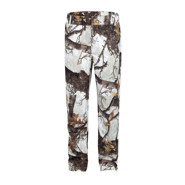 Branch Jungle Camouflage Mechanical Style Casual Trousers